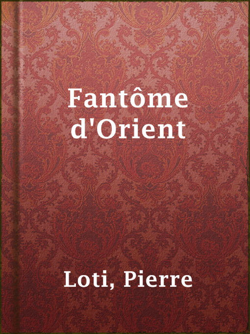 Cover image for Fantôme d'Orient